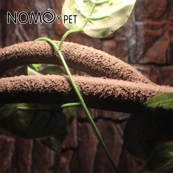 Reptile Plants Hanging Terrarium Plant Bend Branch Jungle Vines Flexible Plastic Boston Climbing Leaves with Suction Cup for Bearded Dragons Lizards Geckos Pets Tank Habitat
