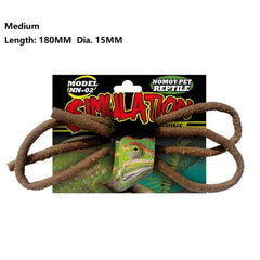 Reptile Plants Hanging Terrarium Plant Bend Branch Jungle Vines Flexible Plastic Boston Climbing Leaves with Suction Cup for Bearded Dragons Lizards Geckos Pets Tank Habitat