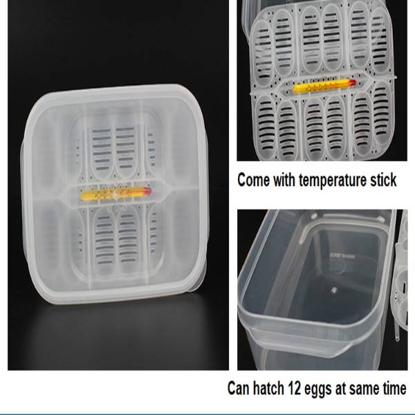 Reptile Egg Incubator Professional Hatcher Hatching Box Case Tray Plastic Breeding Incubator for Hatching Snake, Lizards, Reptiles, Gecko