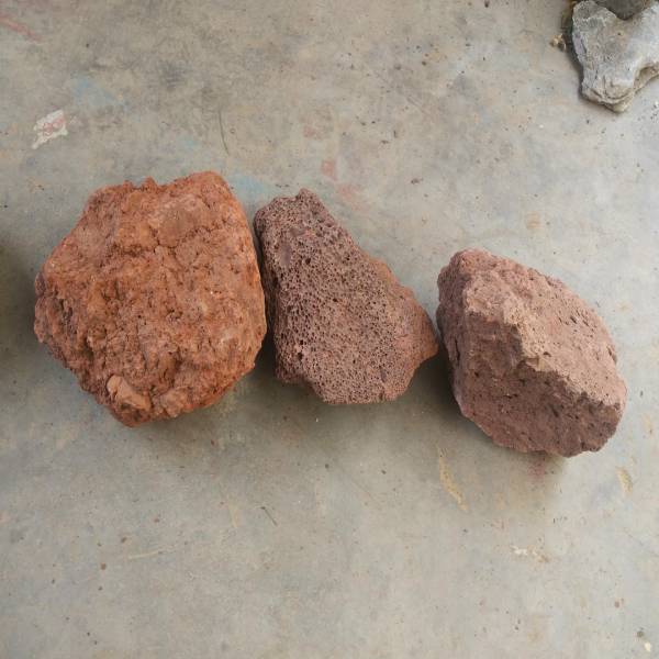 Aquarium River Rock Planted Substrate Red Lava Stone 500gm