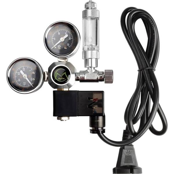 MUFAN Co2 Regulator With Solenoid W21.8 and G5/8