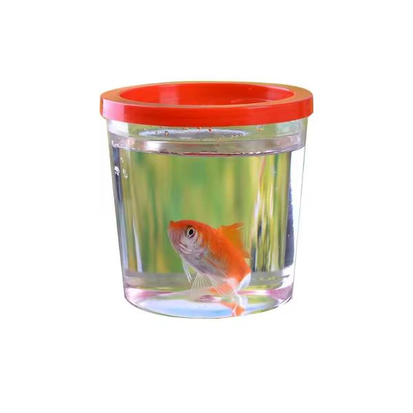 Small Fish Tank Cup for Betta Random Color (7x8cm) 5pcs