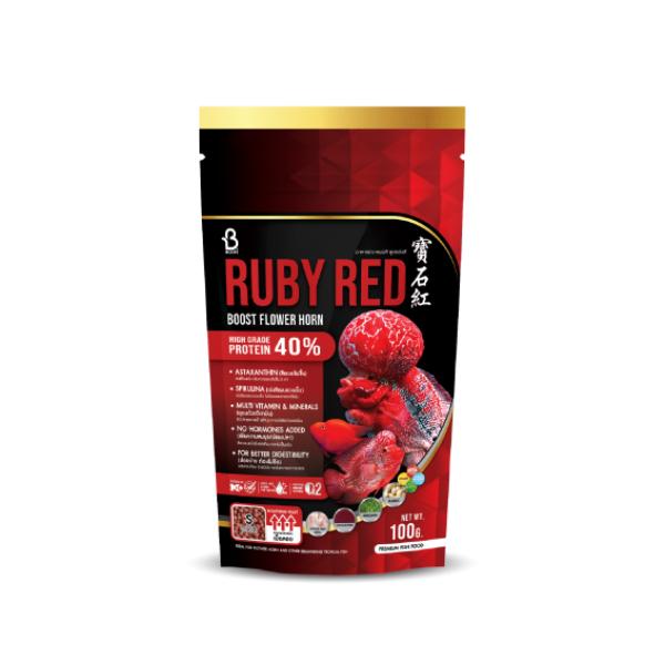Boost Ruby Red Flowerhorn Fish Food 100g with High Grade Protein