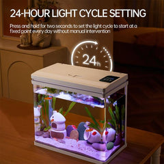 Curved Desktop Aquarium YRW-360 – 36 × 23 × 36.5 cm