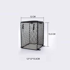 Pet Reptile Anti-Scald Lamp Mesh Cover Round Square Day Night Ceramic Light Bulb Heating Lampshade