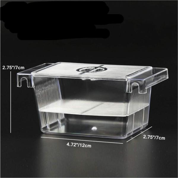Aquarium Fish Tank Small Hatchery Breeder Box 12 x 7 x 7cm
