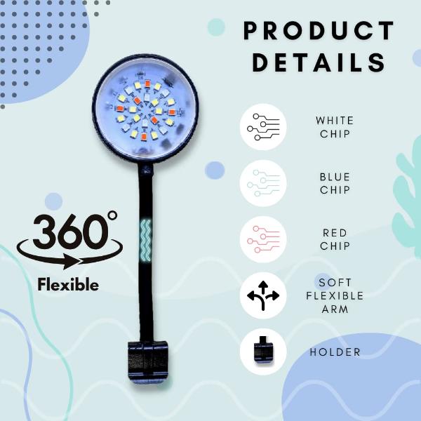 Small Aquarium Clip LED Light 3W