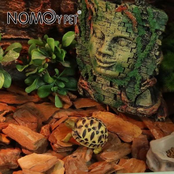 Organic Bark Chips Expandable Substrate Block for Reptiles, Snakes, Tortoise, and Amphibians, Natural Fiber Free Husks, Clean Breeding 650g