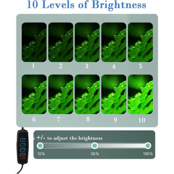B&K Aquarium Clip on USB Light Dimmable and 3 Modes 8W
