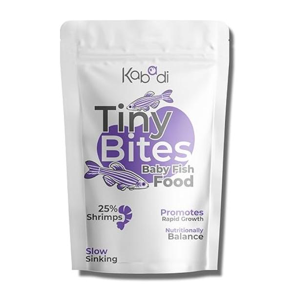 Kabadi Tiny Bite Extra Small Pellet Fish Food for Fry 25g