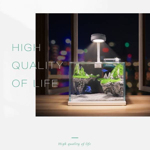 B&K Aquarium Tank Set with Decoration 22x16x17cm