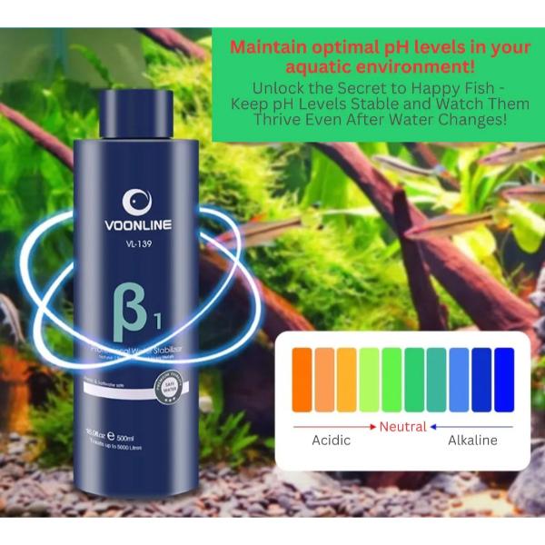 Voonline Water Stabilizer Aquarium Anti-Chlorine Removes