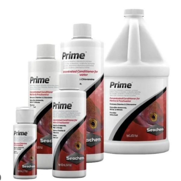 Seachem Prime Fresh and Saltwater Conditioner - Chemical Remover and Detoxifier 100ml / 250ml / 325ml / 500ml