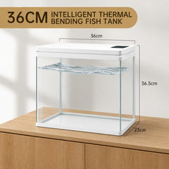Curved Desktop Aquarium YRW-360 – 36 × 23 × 36.5 cm