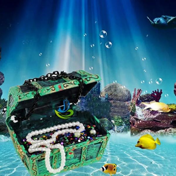 Sea Treasure Hunter Diver Aquarium Ornament Decoration
