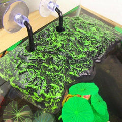 Turtle Basking Platform, Automatic Floating Rectangular Aquarium Fish Tank Adjustable Reptile Resting Terrace Tortoise Climbing Platform