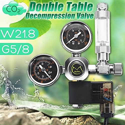 MUFAN Co2 Regulator with solenoid W21.8 and G5/8