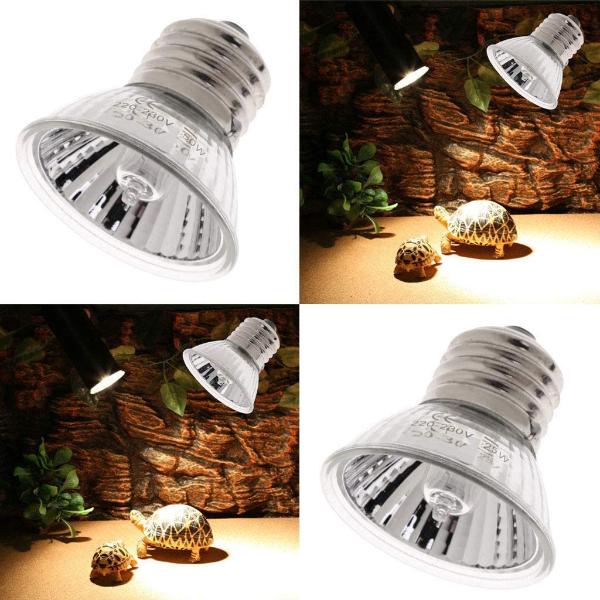 B&K –Turtle Warming Basking Lamp 25W, 50W and 75W UVA + UVB Full Spectrum Sun Lamp Sunbathe Heat Lamp/Bulb/Light for Reptiles Tortoise
