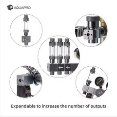 AQUAPRO TD-202 Dual Gauge CO₂ Regulator with Solenoid W21.8