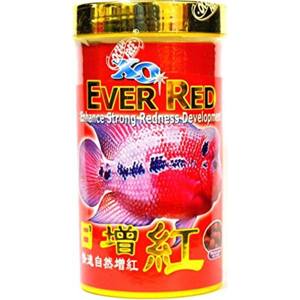 OCEAN FREE XO EVER RED Enhance Strong Redness Development And HUMPY HEAD Increase Head Growth And Shape Flowerhorn Fish Food 120g