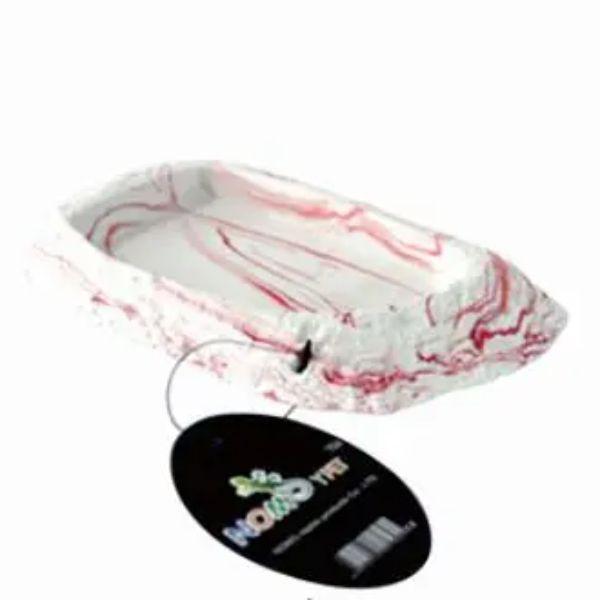 Environmental Resin Bowl Pink Lines