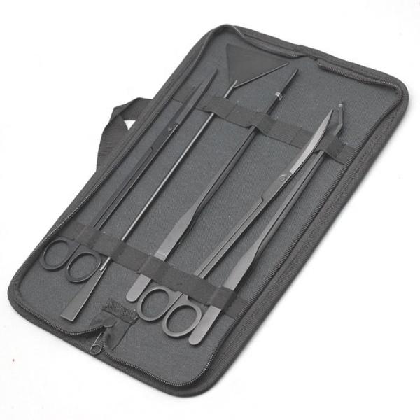 Aquarium Aquascaping Tool Set – 5pcs Black with Bag