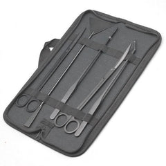 Aquarium Aquascaping Tool Set – 5pcs Black with Bag