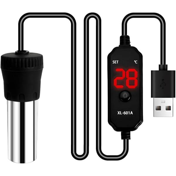 Adjustable Heater USB with Temperature Display 25W