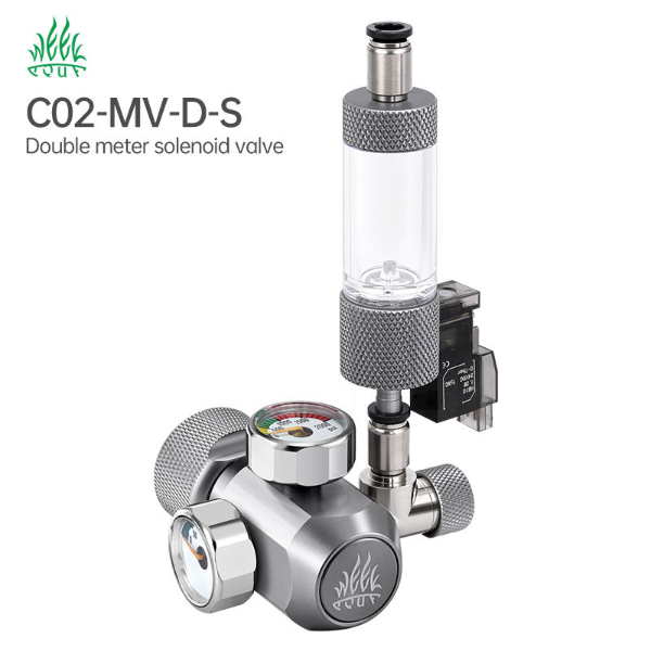 New Design Week Aqua Customized Top Quality Double Gauge Aquarium Co2 Gas Regulator Magnetic Tye