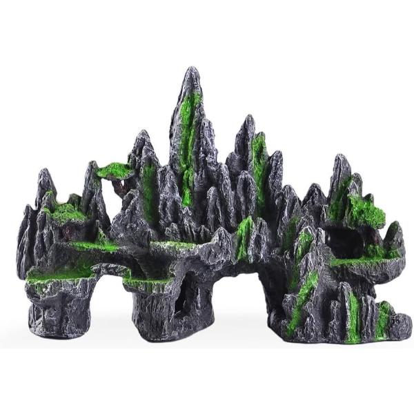 Mountain View Aquarium Ornament Decoration 31cm