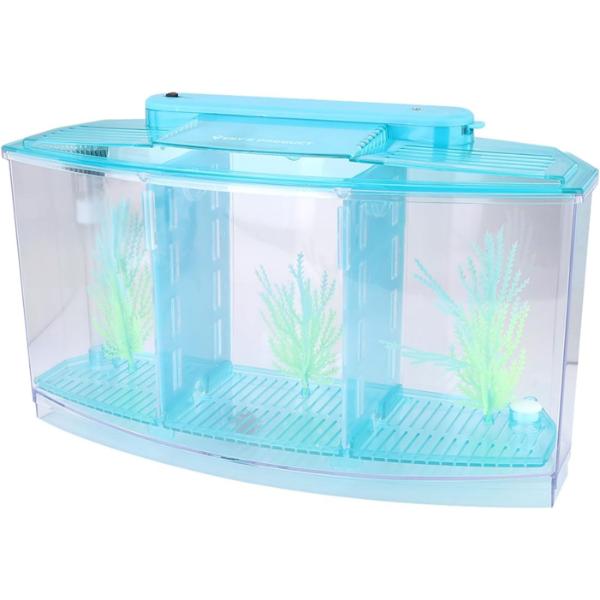 Isolation Acrylic Small Aquarium with 2 Color Lighting