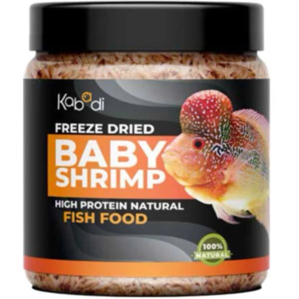 Kabadi Freeze Dried Baby Shrimp – High Protein Natural Fish Food
