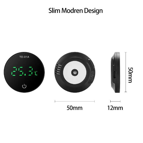 Rechargeable Digital Thermometer for Aquarium -9.9to50℃