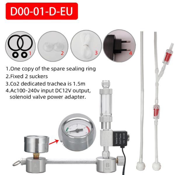 DIY CO2 Generator System Kit with Solenoid Valve Diffuser Included