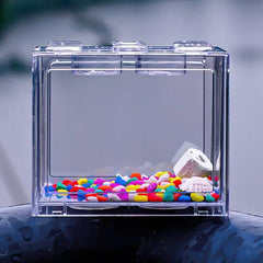 Small Betta Fish Tank  (Size) 12 x 8 x 10cm
