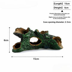 Aquarium Hollow Log Cave Ornament (Resin Root B)
