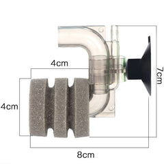 Mini Silent Design Sponge Filter 7x8cm