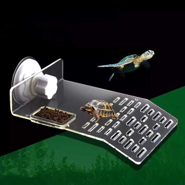 Turtle Floating Platform, Turtle Basking Platform Stand, Acrylic Terrace Turtle Bask Terrace Island Floating Basking Platform, Climb Terrarium Aquarium Tank