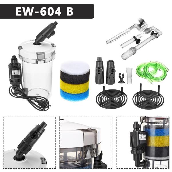 External Canister Filter EW-602B / 603B / 604B with Pump