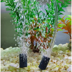 Aquarium Air Stones 1 Inch/2.5mm - 10 Pack Bubble Diffusers for Fish Tanks, Hydroponics, Ponds, Shrimp Tanks - Durable Aerator Bubble Stones, Air Pump Accessories