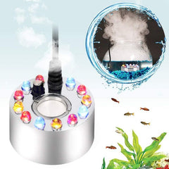 Hygger LED Light Fog Mist Maker, Funny Decoration for Waterscape Tank Fountain Pond Water Feature Mini Fogger