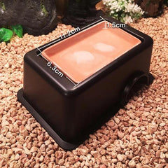 plastic hide with water dish (17.5 X 11.5 X 7.1)