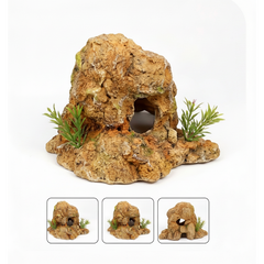 Turtle Hide Cave & Basking Platform - Models DB-022 – Reptiles, Turtles & Snake Hideout