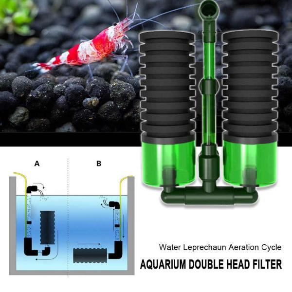 QANVEE Biochemical Sponge Filter Double Head QS-200A and QS-100A