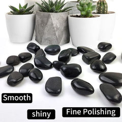 B&K Decorative Ornamental River Black Natural Stone 1Kg