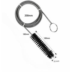 Cleaning Brush Double-Ended Flexible Brush – 200 cm – Black