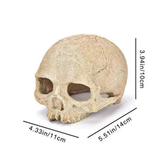 Realistic Skull Aquarium Ornament Resin Cave Decoration