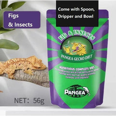 Pangea Fig & Insects Complete Gecko Diet 56g (with Spoon and Feeding Dish)