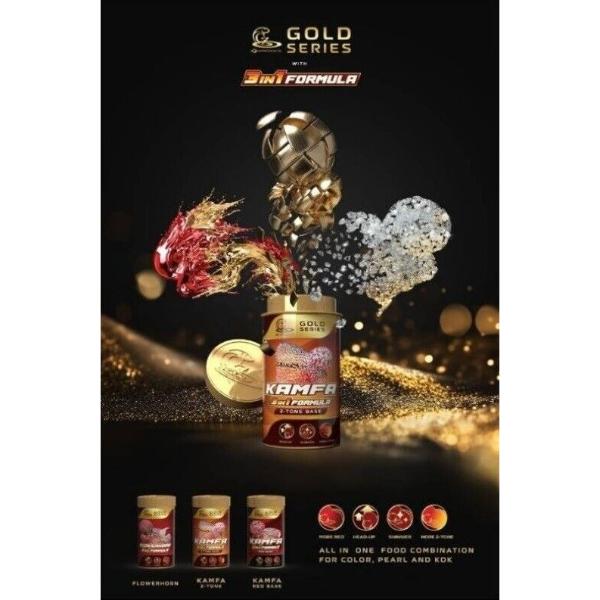 Cz Kamfa Flowerhorn Fish Food 3 in 1 Red Base Formula 100g