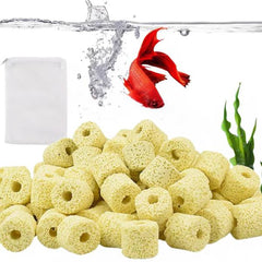 Ceramic Bio Filter Rings Yellow 500G Loose Media